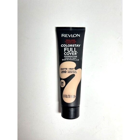 Revlon Colorstay Full Cover Foundation, Matte 210 Sand Beige - 24 Hour Coverage - Picture 1 of 6